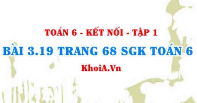 Bài 3.19 trang 68 SGK Toán 6 tập 1 Kết nối tri thức